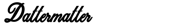 Dattermatter font preview